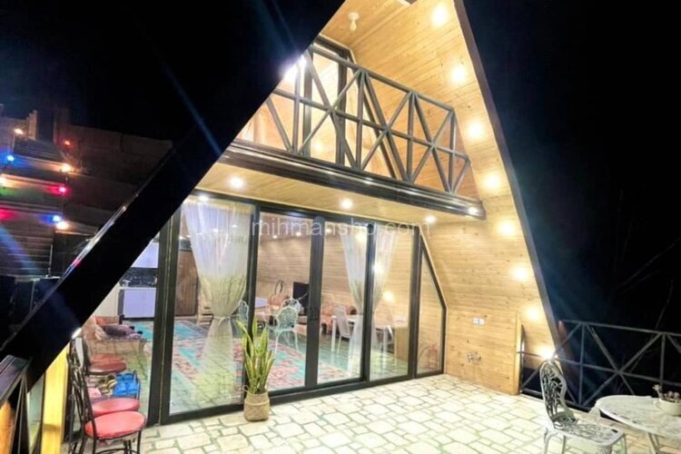 کلبه سوئیسی دوبلکس استخردار دوخواب در زیرآب