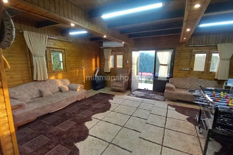 کلبه سوئیسی مبله دوبلکس تک خواب آیسام در زیرآب
