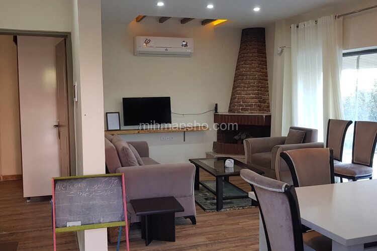 واحد دو خواب (2) طبقه همکف ویلا در قائم شهر