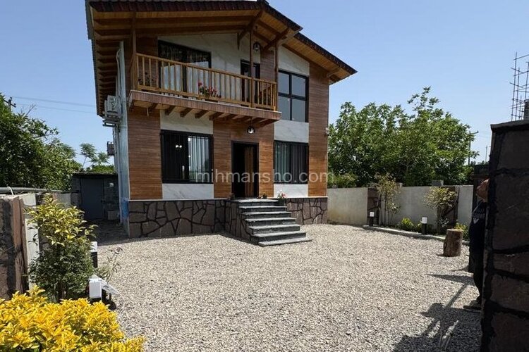 کلبه دوبلکس جکوزی دار دوخواب باغ پدربزرگ در