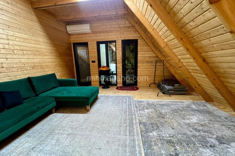 کلبه سوئیسی دوبلکس تکخواب کچاکومه واحد جان کومه در رشت