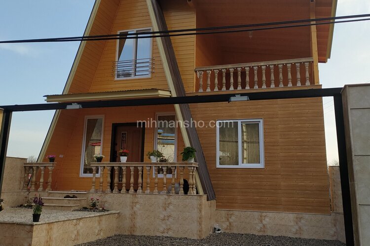 کلبه سوئیسی دوخواب استخردار  لوکس در اسالم