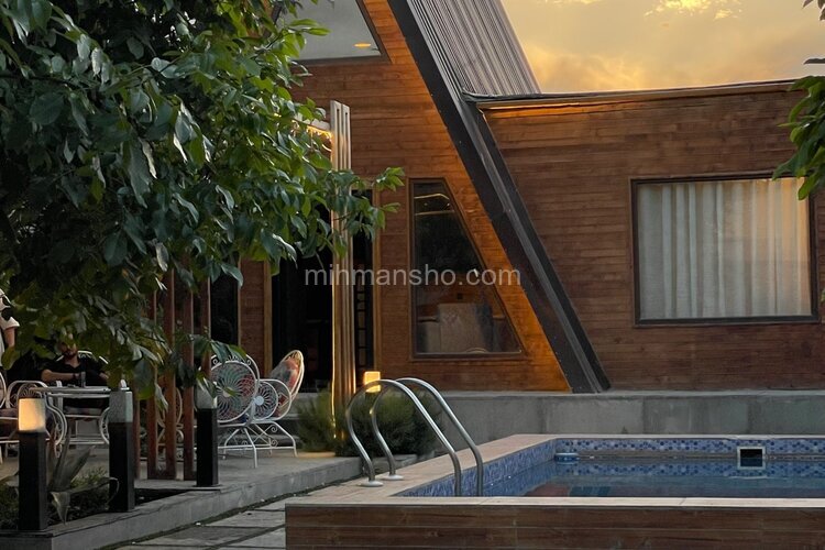 کلبه سوئیسی استخردار مبله دوخواب در چهارباغ