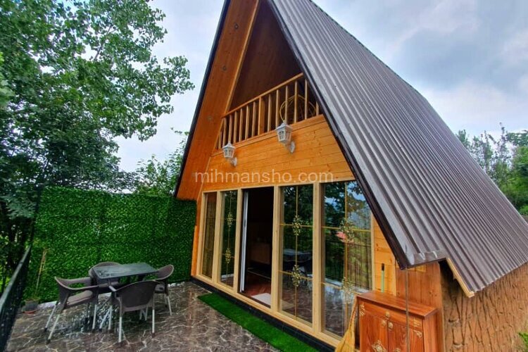 کلبه سوئیسی دوبلکس تکخواب کاج در سوادکوه