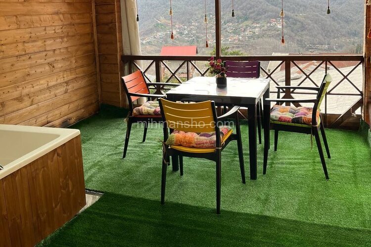 ویلا تکخواب مبله چوبی لاله در سوادکوه