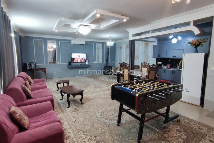 ویلا استخر دار مبله تکخواب شاهنامه در مشهد | پذیرایی