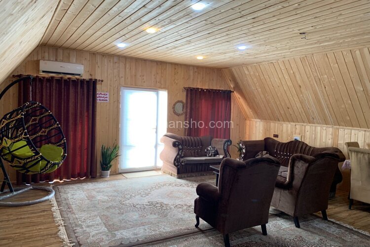 کلبه سوئیسی دوبلکس مبله تکخواب تنها در فومن