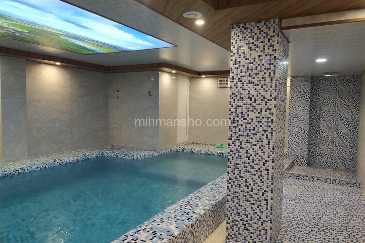 کلبه سوئیسی دوخواب استخردار  لوکس در اسالم