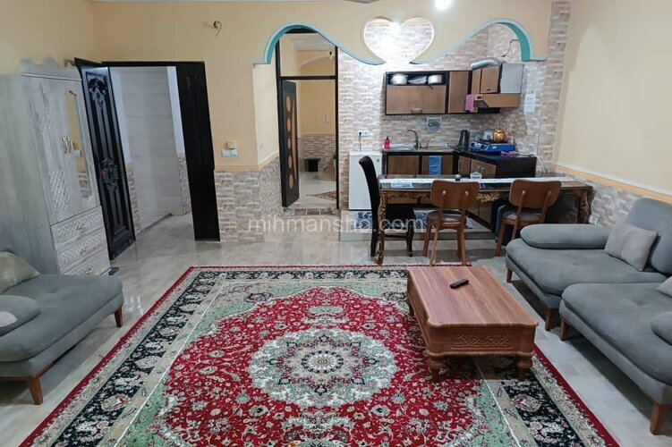 واحد تکخواب تراس دار 3 در هتل آپارتمان قشم