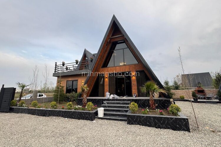 کلبه سوئیسی استخردار دو خواب آرزو در چالوس