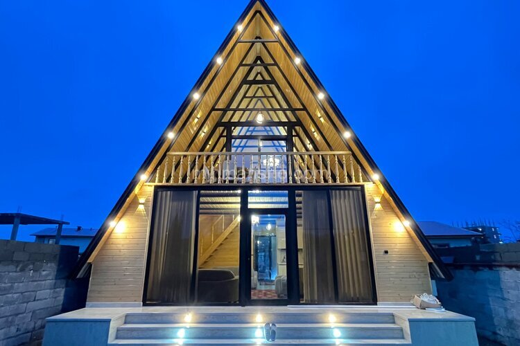 کلبه سوئیسی دوبلکس استخردار مبله در اسالم