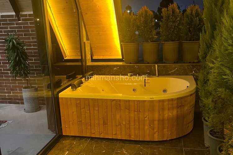 کلبه سوئیسی تک خواب باغ آمور در رامسر