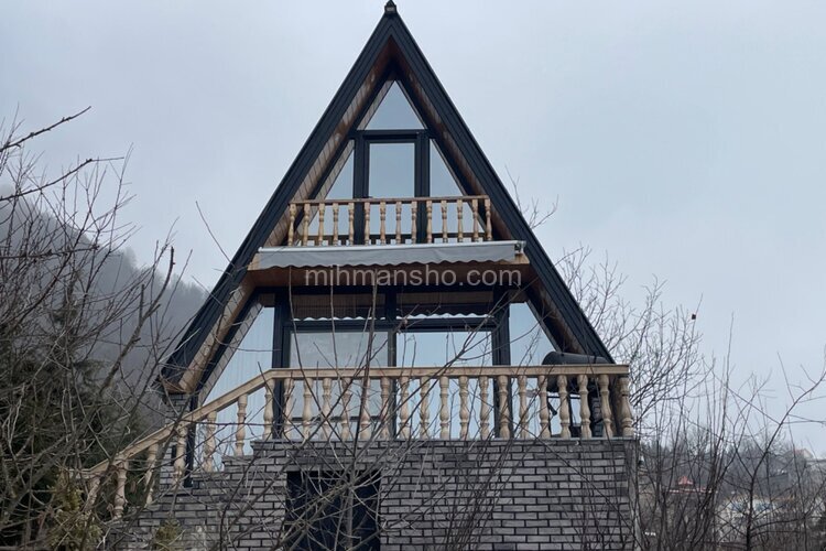 کلبه سوئیسی تکخواب جنگلی کاج در تنکابن