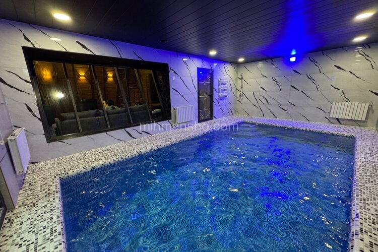 کلبه سوئیسی استخردار دوخواب در چالوس