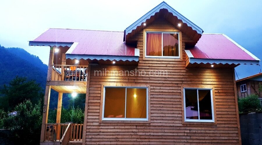 ویلا چوبی در روستای خوروم ماسال