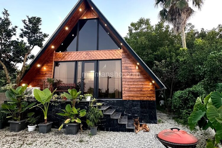 کلبه سوئیسی دوبلکس دوخواب در متل قو