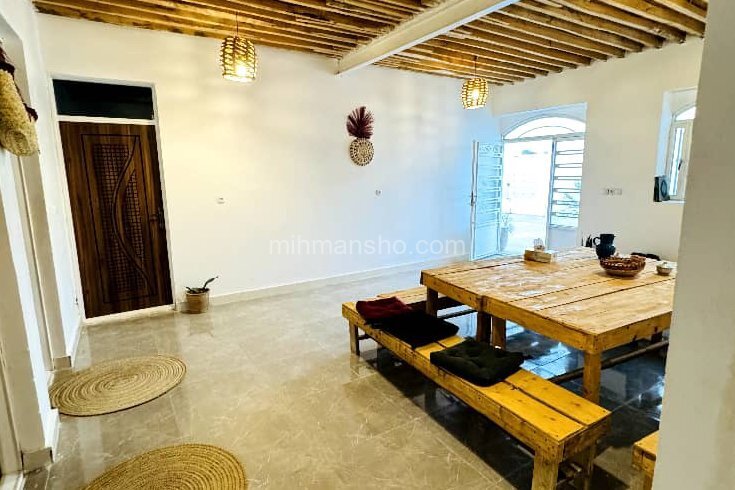 اتاق یک تخت دبل هفت چاکرا در بومگردی طبل