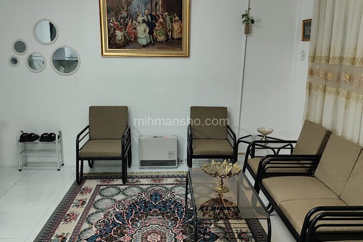 آپارتمان مبله تکخواب همکف با دسترسی خوب در مشهد | پذیرایی از نمای دیگر