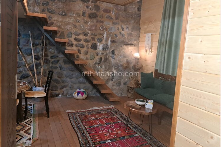 کلبه چوبی دوبلکس آرام در فشم