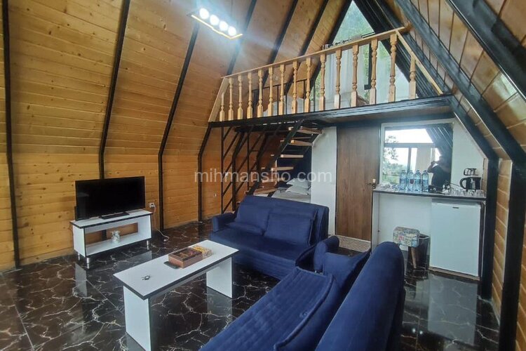 کلبه سوئیسی دوبلکس مبله تکخواب در نمک آبرود