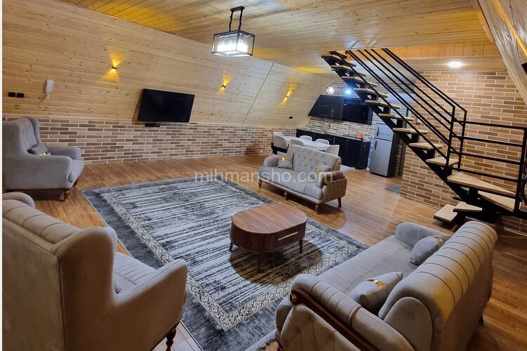 کلبه سوئیسی مبله دوخواب اشکان 3 در رامسر