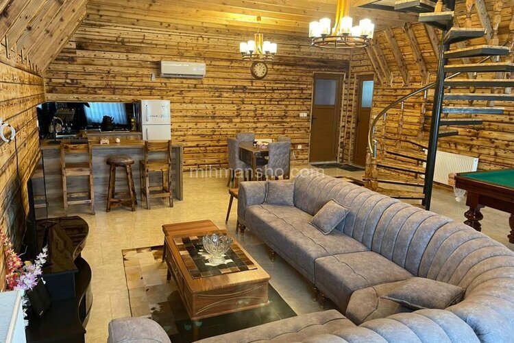 کلبه سوئیسی استخردار دو خواب هیراد در شیرود