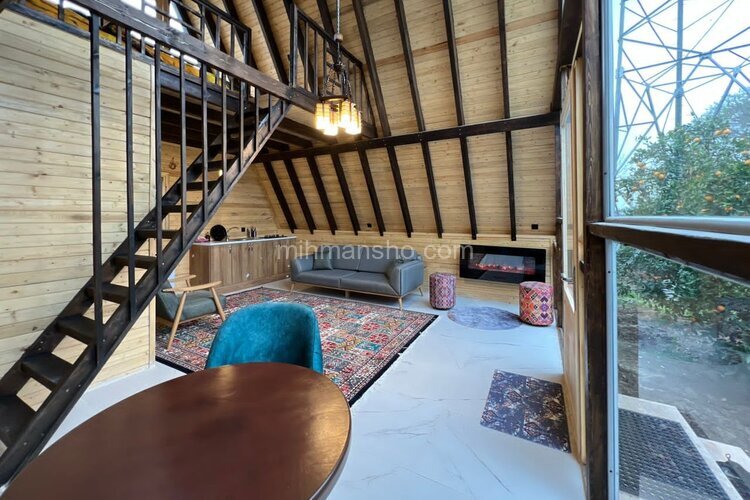 کلبه سوئیسی دوبلکس جنگلی تیامو vip در بابل