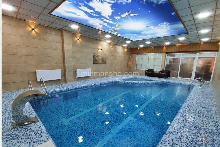 ویلا دو خواب مبله استخر جکوزی دار در بندر انزلی