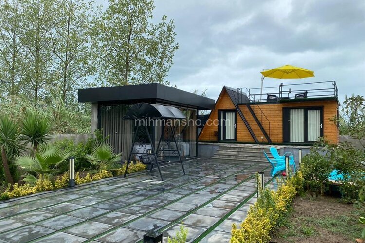 کلبه سوئیسی مبله تکخواب گلایل در سرخرود