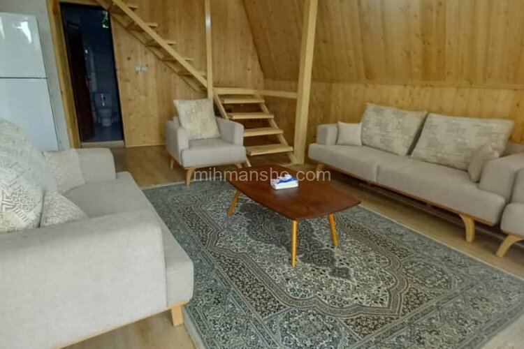 کلبه سوئیسی مبله دوخواب مروارید در چابکسر