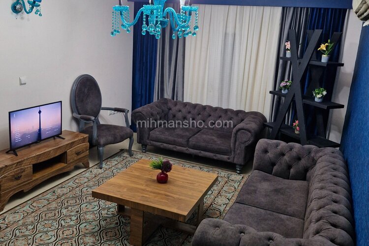 آپارتمان مبله تکخواب طبقه 1 در شهرک صدف