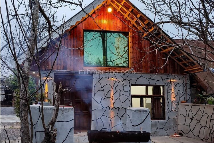 کلبه تک خواب مبله در باغ ویلا در لاهیجان