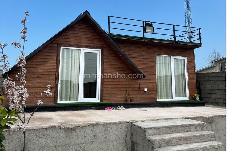 کلبه سوئیسی چوبی تکخواب ساحلی ایاز در بندرانزلی