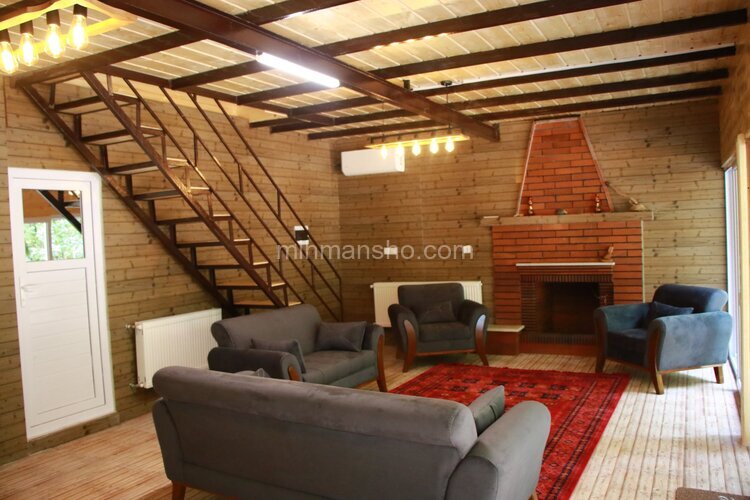 کلبه چوبی دوبلکس دوخواب ستاره در اسالم