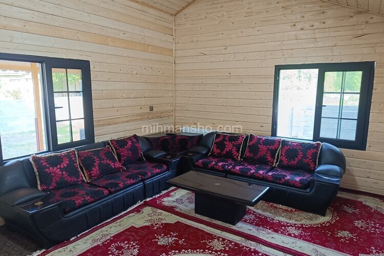 کلبه چوبی دوخواب مبله در ماسال