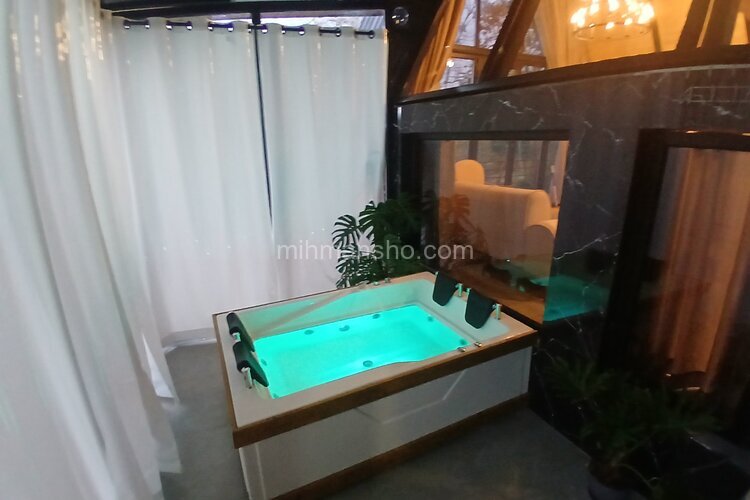 کلبه سوئیسی دوبلکس جکوزی دار  مبله تکخواب  نیل 1  در رامسر