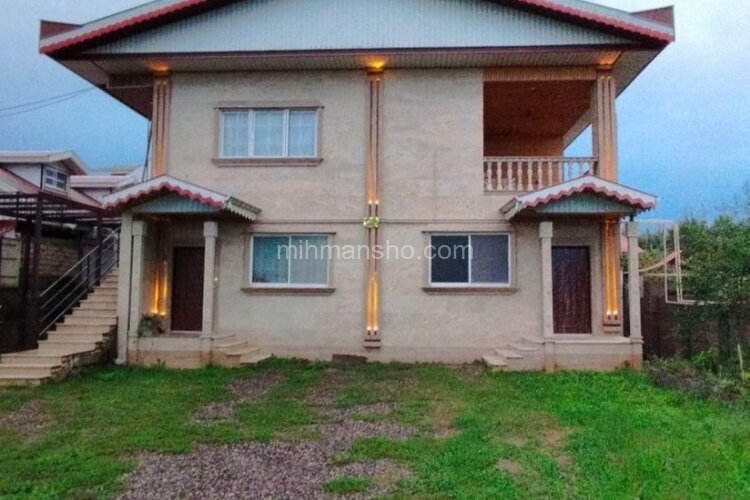 واحد تکخواب پدر و پسر در طبقه اول ویلای فومن | نمای ساختمان 