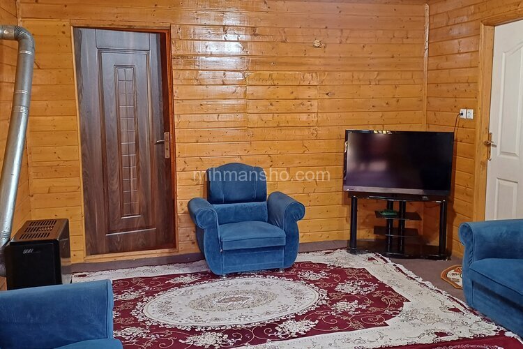 کلبه دوبلکس تکخواب چوبی سامان در ماسال