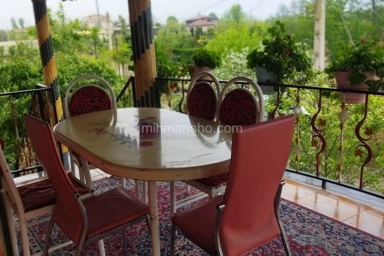 واحد مبله دوخواب در طبقه اول ویلا در رامسر