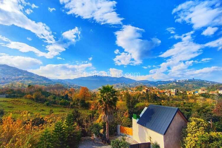 کلبه سوئیسی دوبلکس جکوزی دار مهر در رامسر | نمای اقامتگاه 