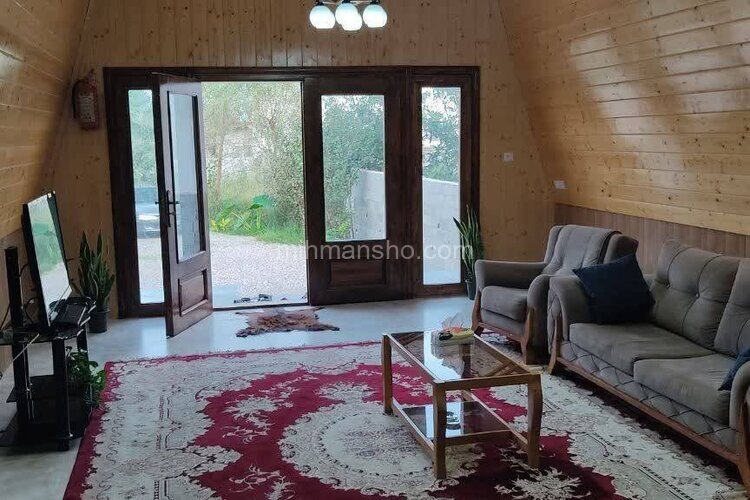 کلبه سوئیسی دوبلکس جکوزی دار مبله دوخواب  دایان در شیرود