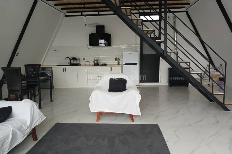 کلبه سوئیسی مبله دوخواب سعادتی در اسالم