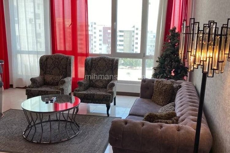 آپارتمان مبله تکخواب طبقه 6 دید دریا در دهکده ساحلی