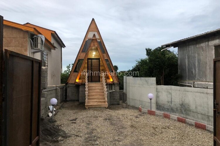 کلبه سوئیسی جکوزی دار تکخواب در نشتارود