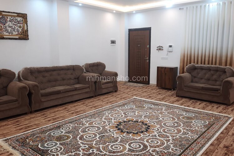 واحد مبله دوخواب در طبقه همکف ویلا  کاسپین در پره سر