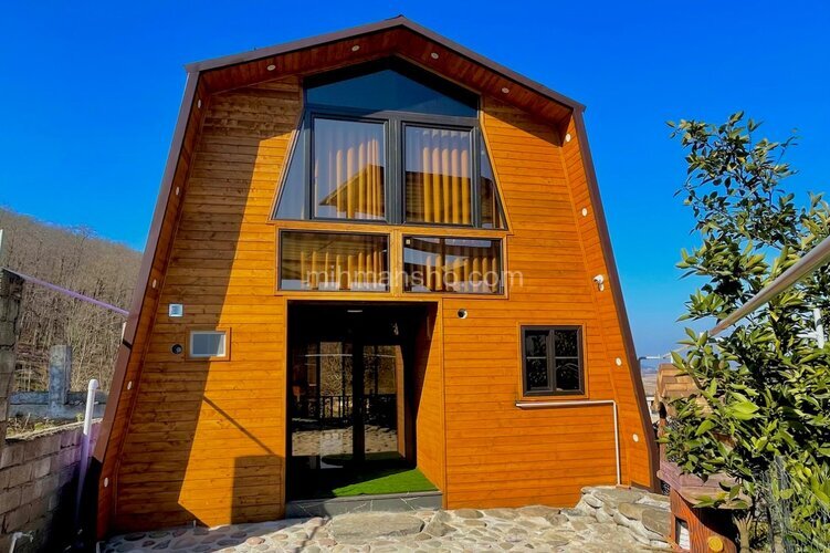 کلبه چوبی دوبلکس دوخواب لوکس در شیرگاه