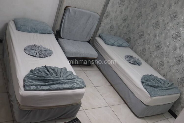 اتاق 2 تخت سینگل در هتل مشهد