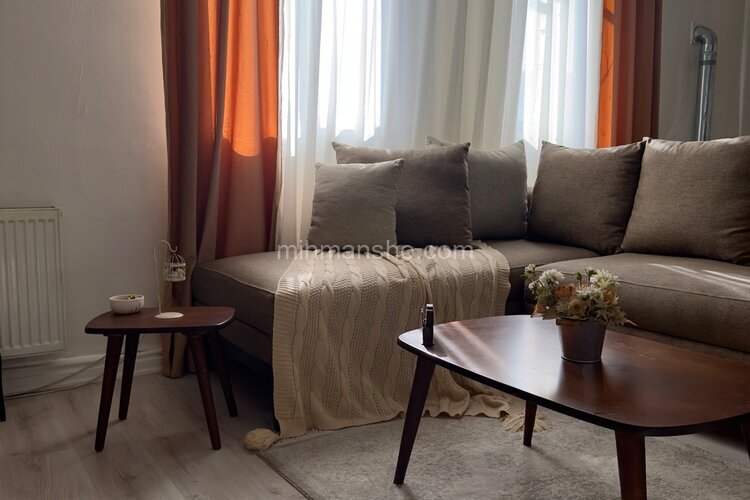 آپارتمان مبله دو خواب خانه دنج در کرج | اتاق پذیرایی