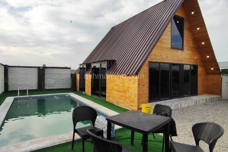 کلبه سوئیسی دوبلکس استخردار آوا در کردان