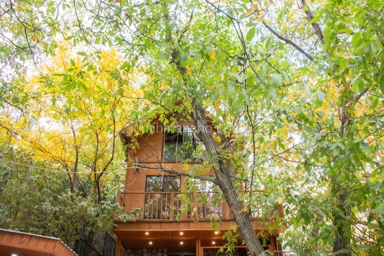 کلبه چوبی دوبلکس آرام در فشم